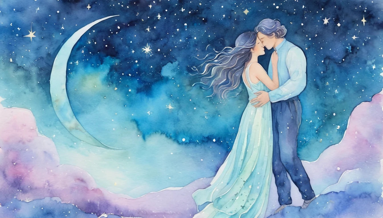 Aquarius Love horoscope illustration for July 2026