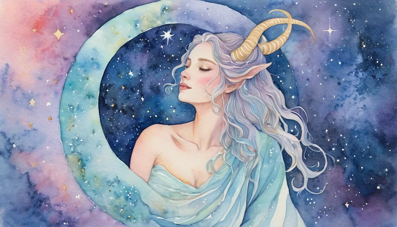 Capricorn Love horoscope illustration for July 2026