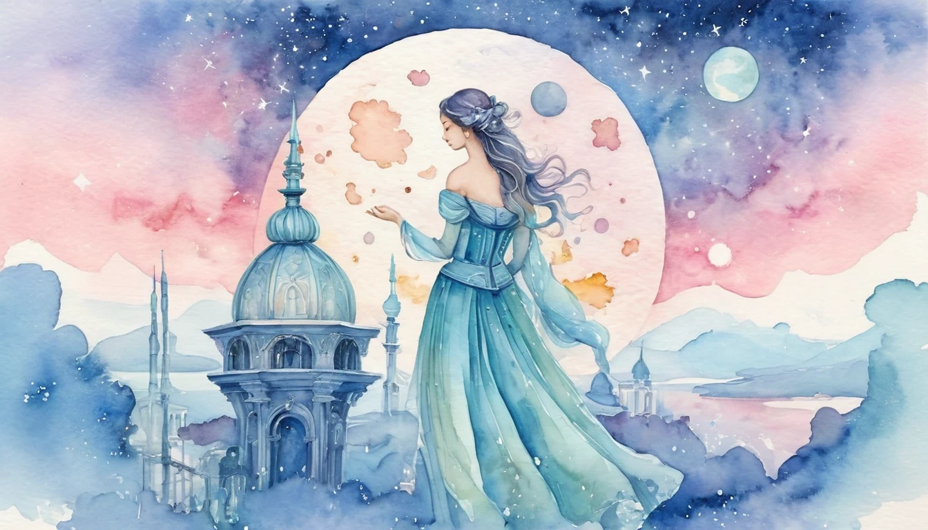 The Sagittarius Moon and the Architecture of Space illustration