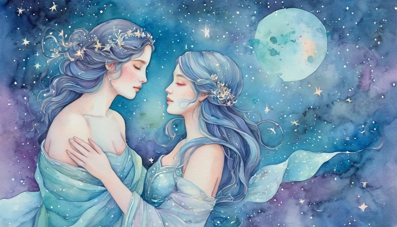 Pisces Love horoscope illustration for August 2026