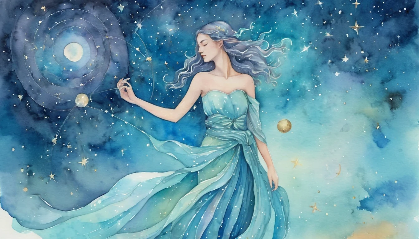 Aquarius Wealth horoscope illustration for August 2026