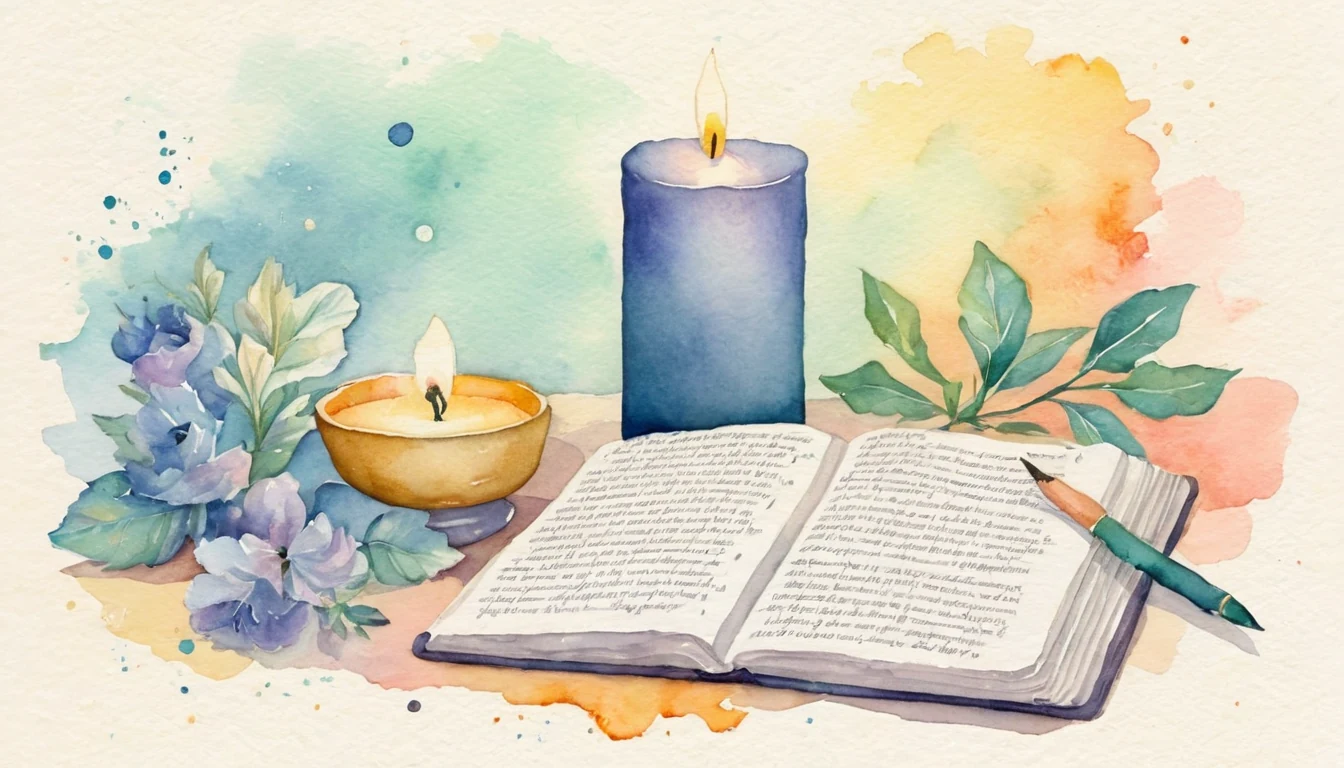 The Candle and the Ledger illustration