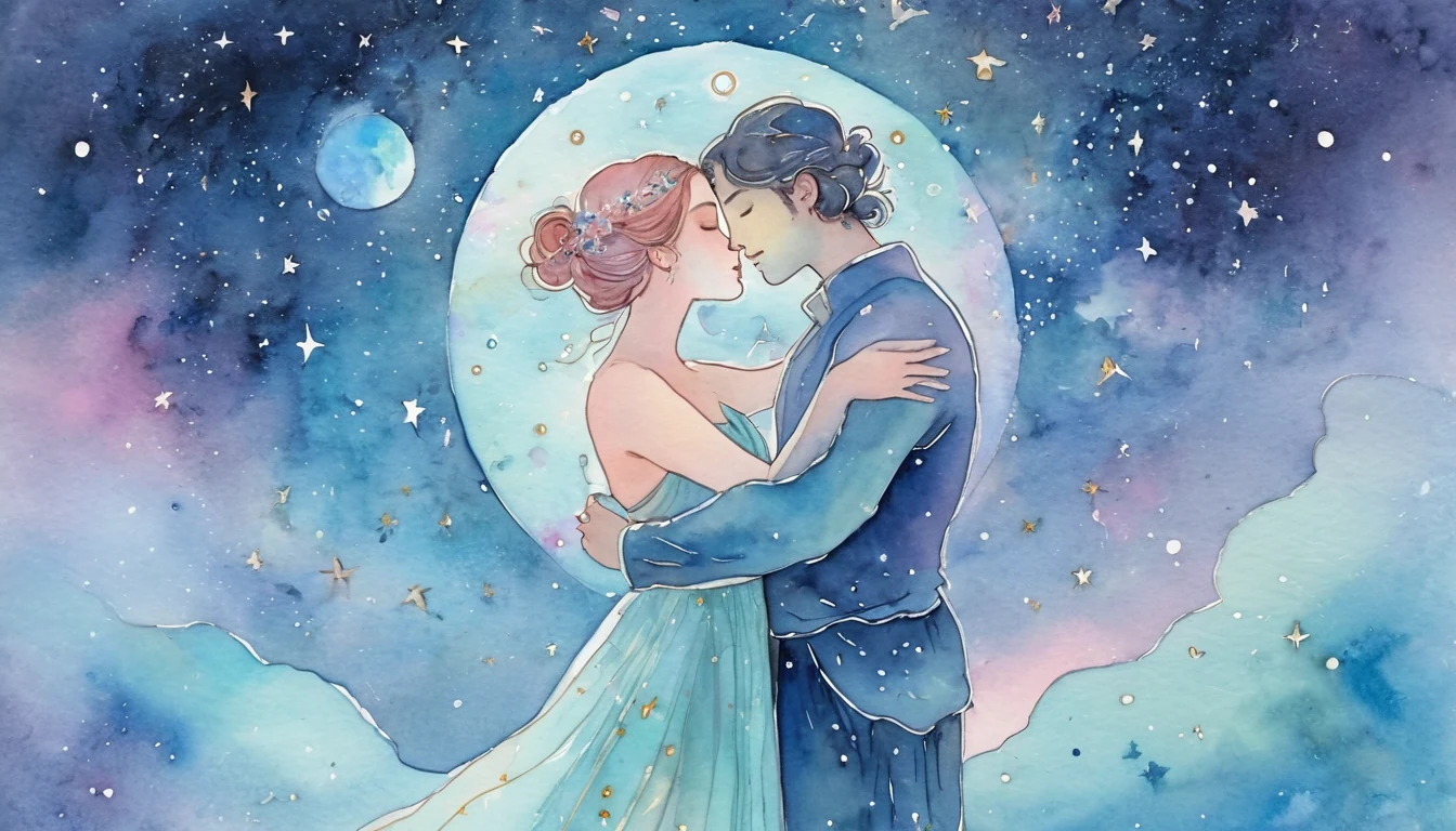 Cancer Love horoscope illustration for August 2026