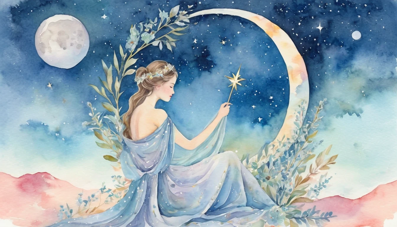 The Mirror of the Self: Moon in Sagittarius illustration