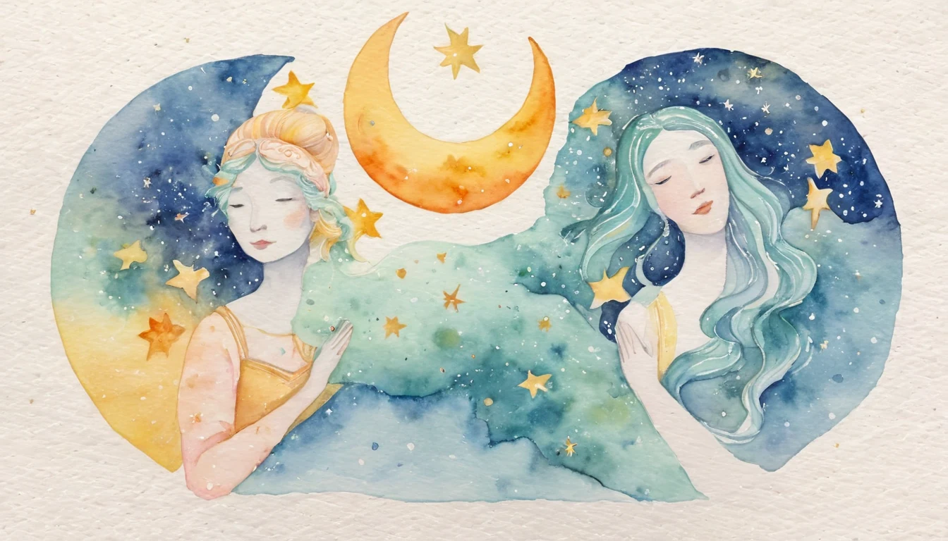 The Equinox Edge: Sun and Moon in Libra and Aries illustration