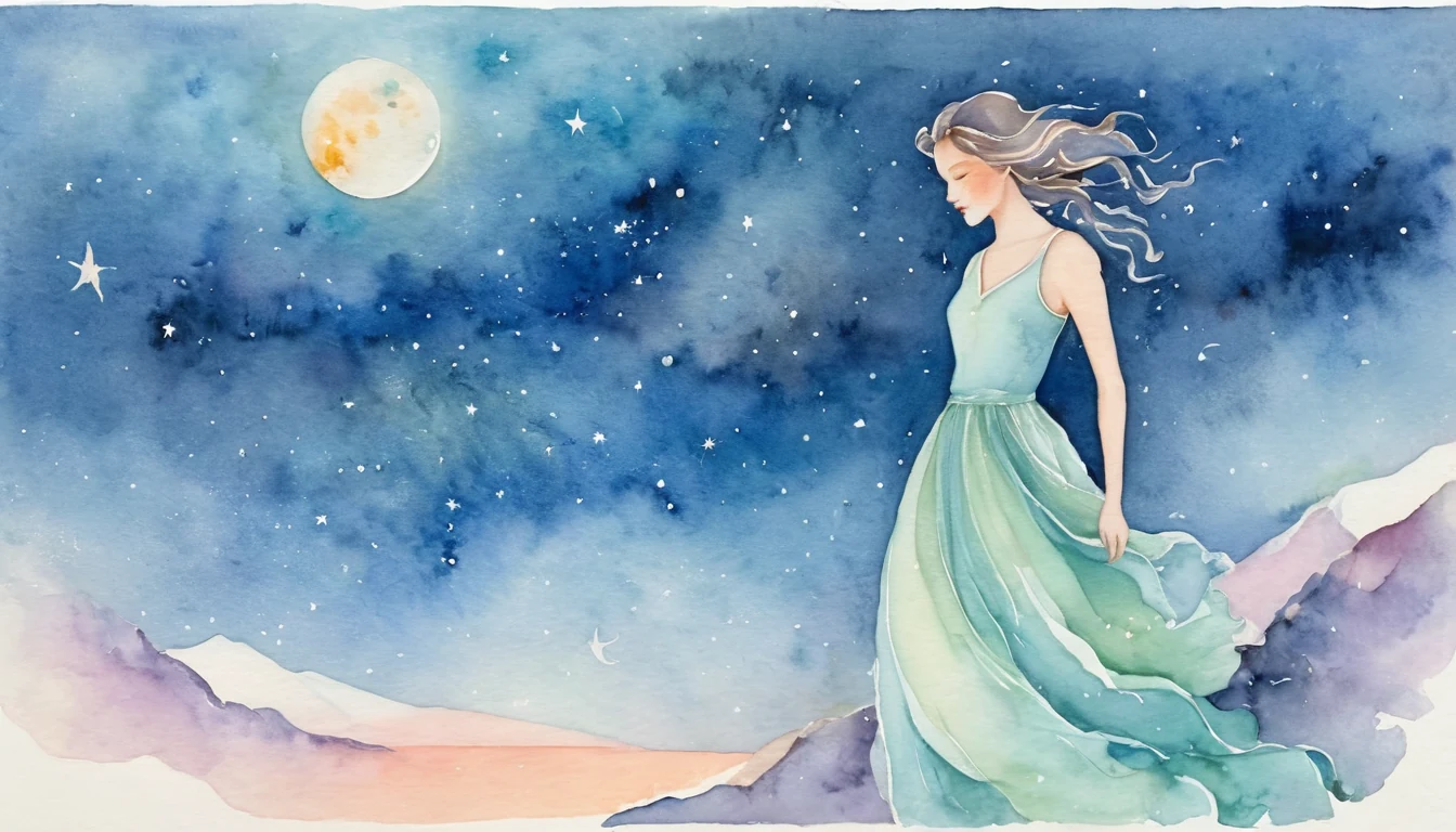 The Capricorn Moon and the Loneliness of Ascent illustration