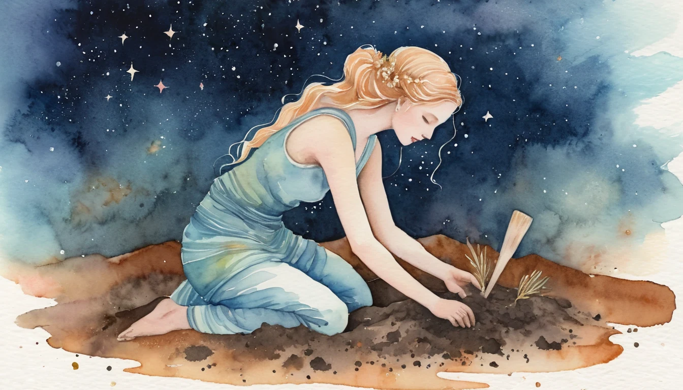 Digging in the Dark Soil illustration