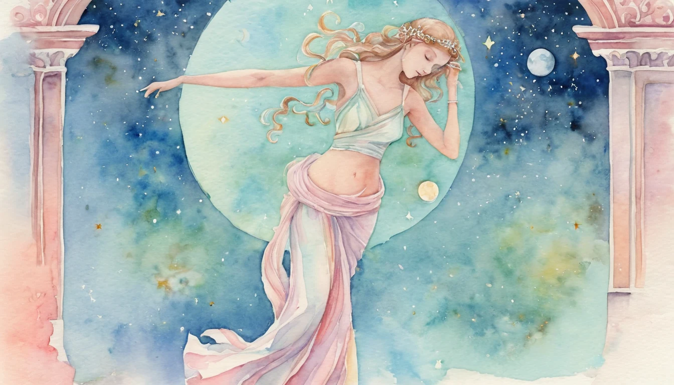 Into the Quiet Temple: Venus Enters Scorpio illustration