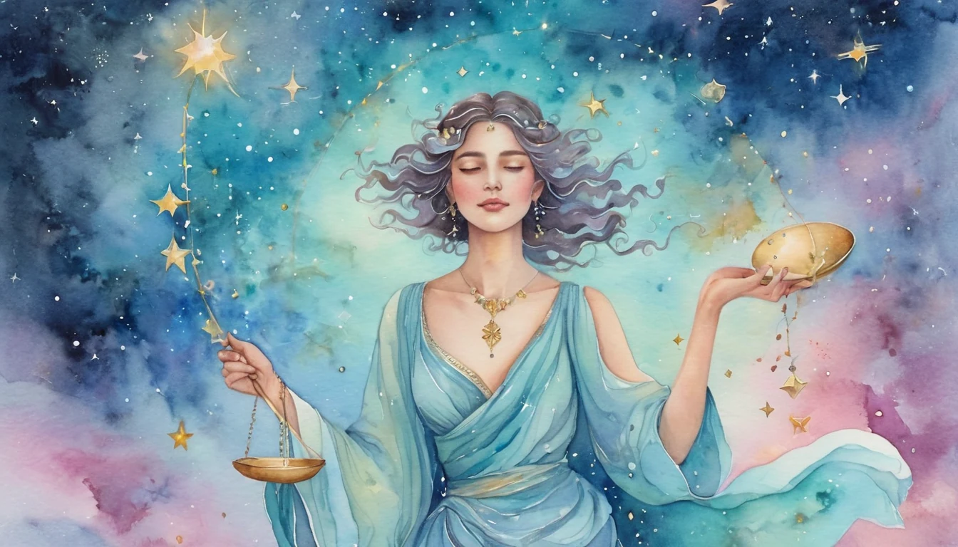 Libra Wealth horoscope illustration for September 2026