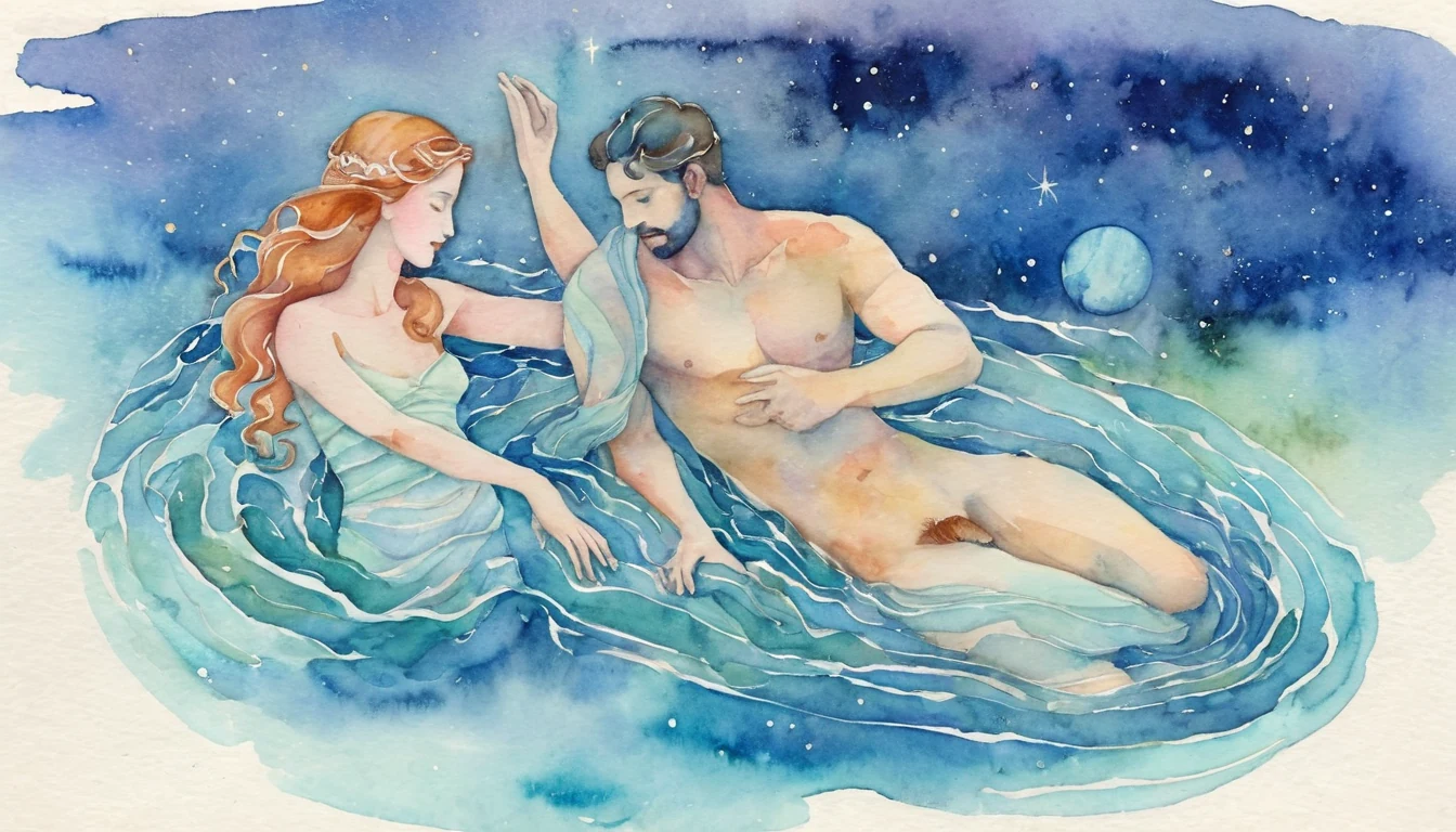 Beneath the Surface: Venus and Mercury in Scorpio's Truth illustration