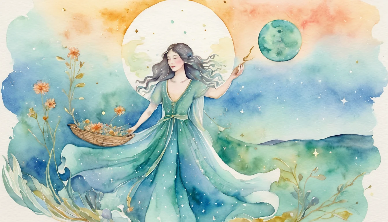 The Libra New Moon: Seeding Wealth in Distant Soil illustration