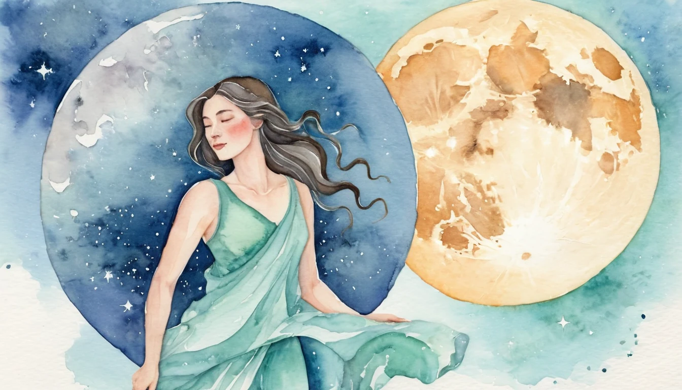 The Full Moon Crossroads: Sun in Scorpio, Moon in Taurus illustration