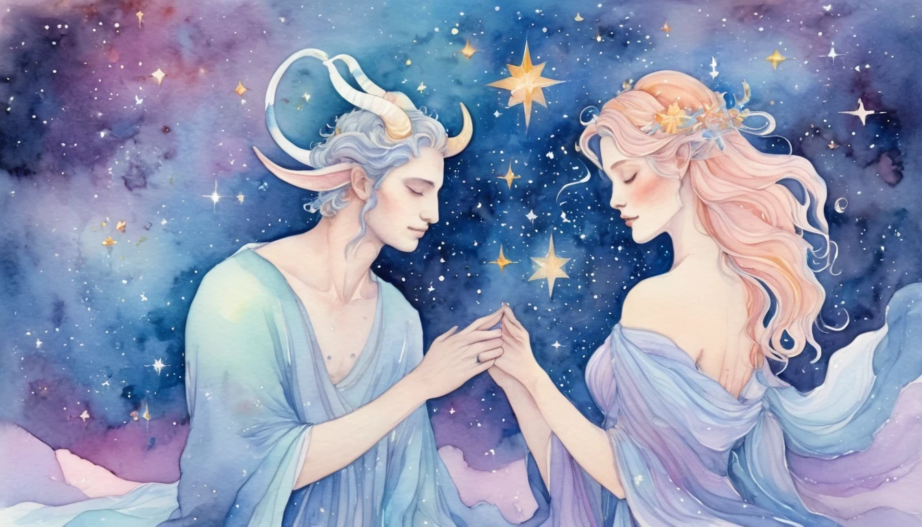 Capricorn Love horoscope illustration for October 2026