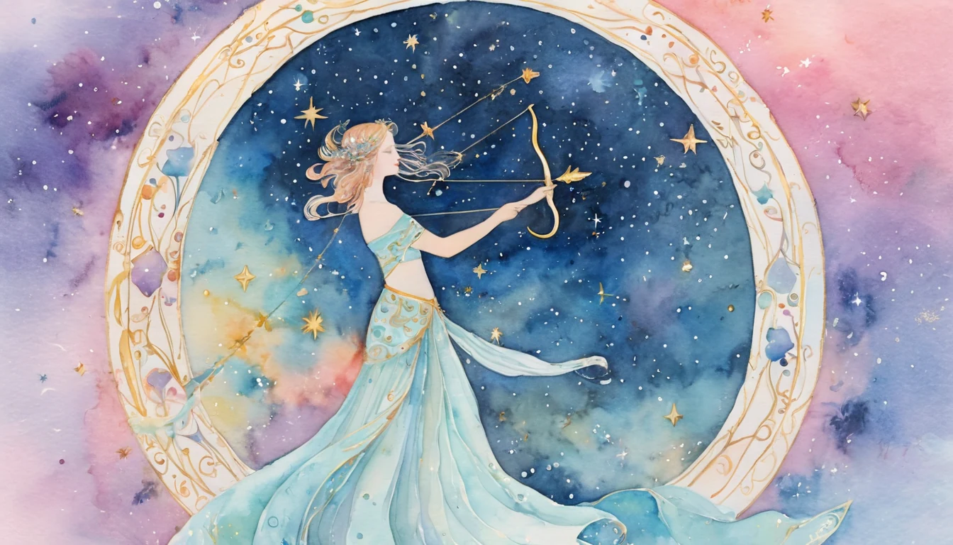 Sagittarius Wealth horoscope illustration for October 2026