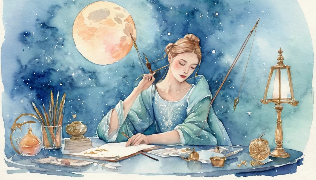 The Archer at Your Desk: Moon in Sagittarius and the Work of Wealth illustration