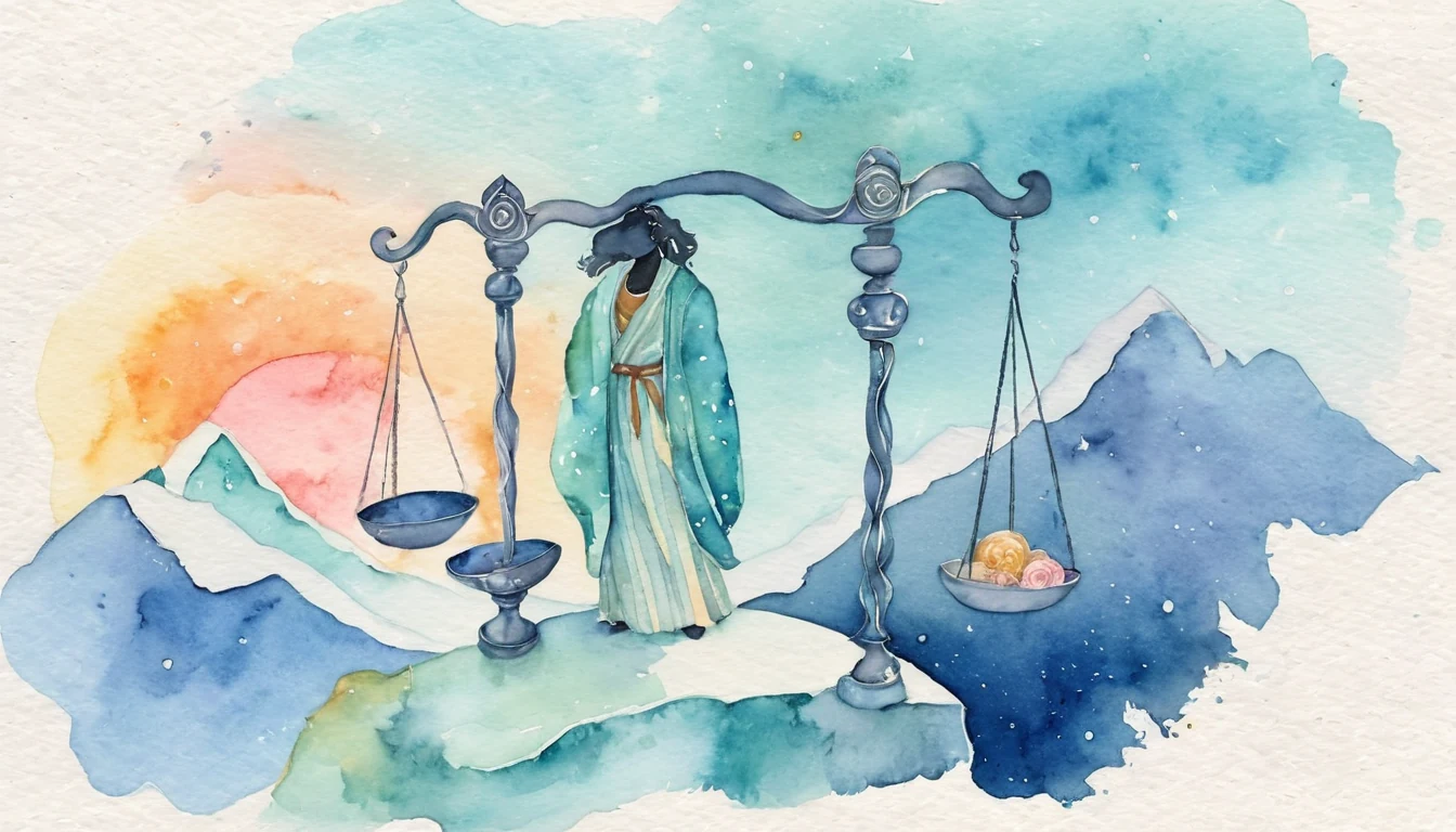 The Summit and the Scales illustration