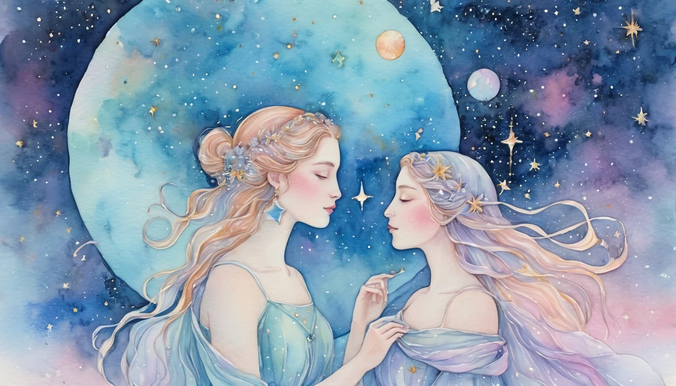 Gemini Love horoscope illustration for October 2026