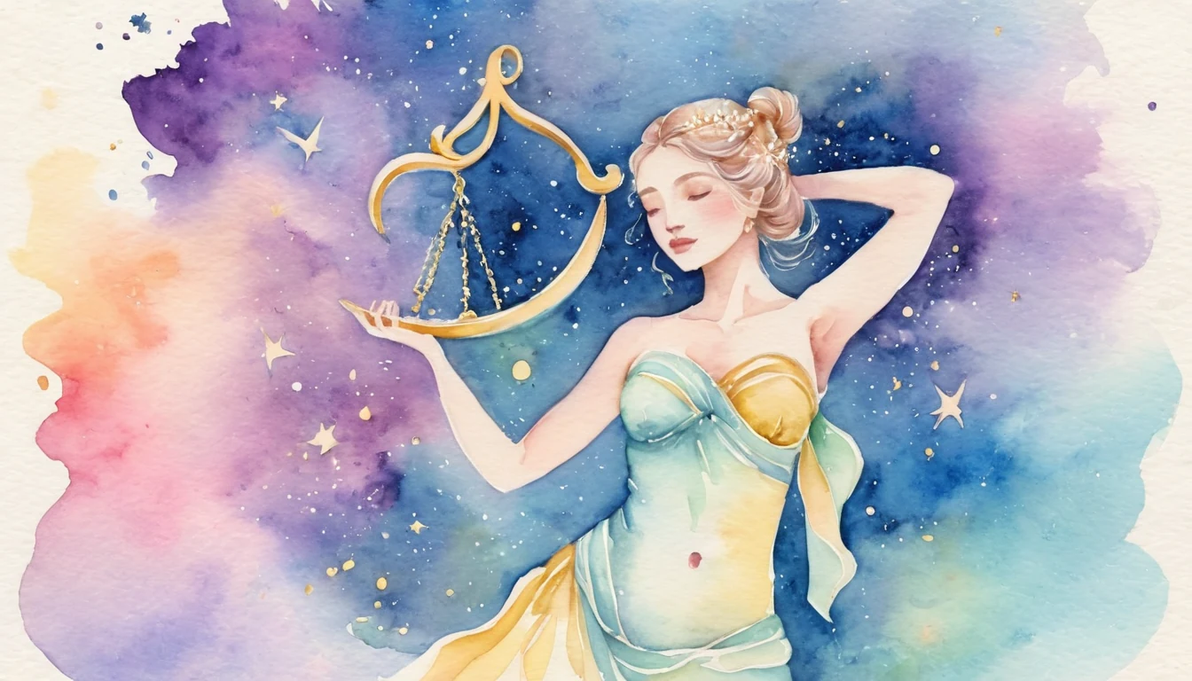 Libra’s Light: The Art of Playful Surrender illustration