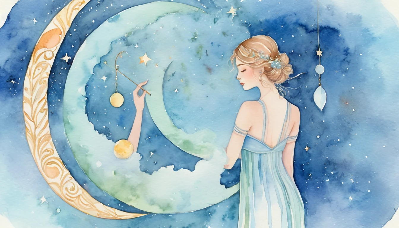 Libra’s Mirror and the New Moon Vow illustration